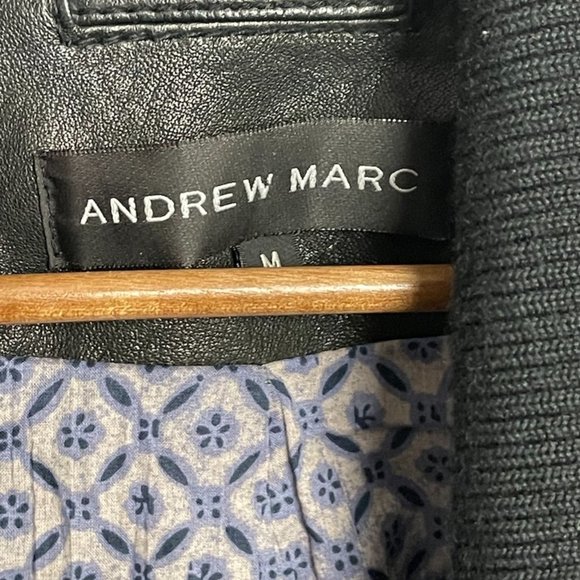 Andrew Marc Leather Jacket Size M - Picture 7 of 8